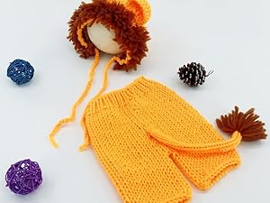AIXIANG Newborn Lion Knit Photo Prop Set — product detail 5