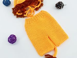 AIXIANG Newborn Lion Knit Photo Prop Set — product detail 6