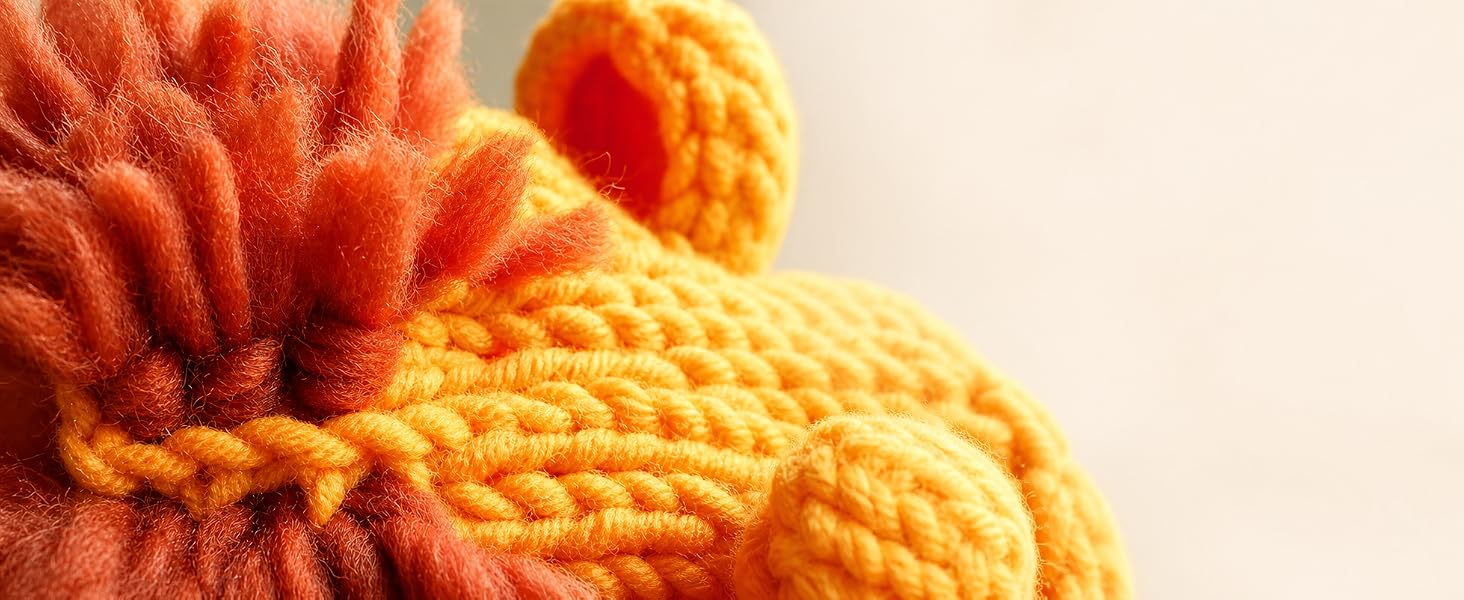 AIXIANG Newborn Lion Knit Photo Prop Set — product detail 8