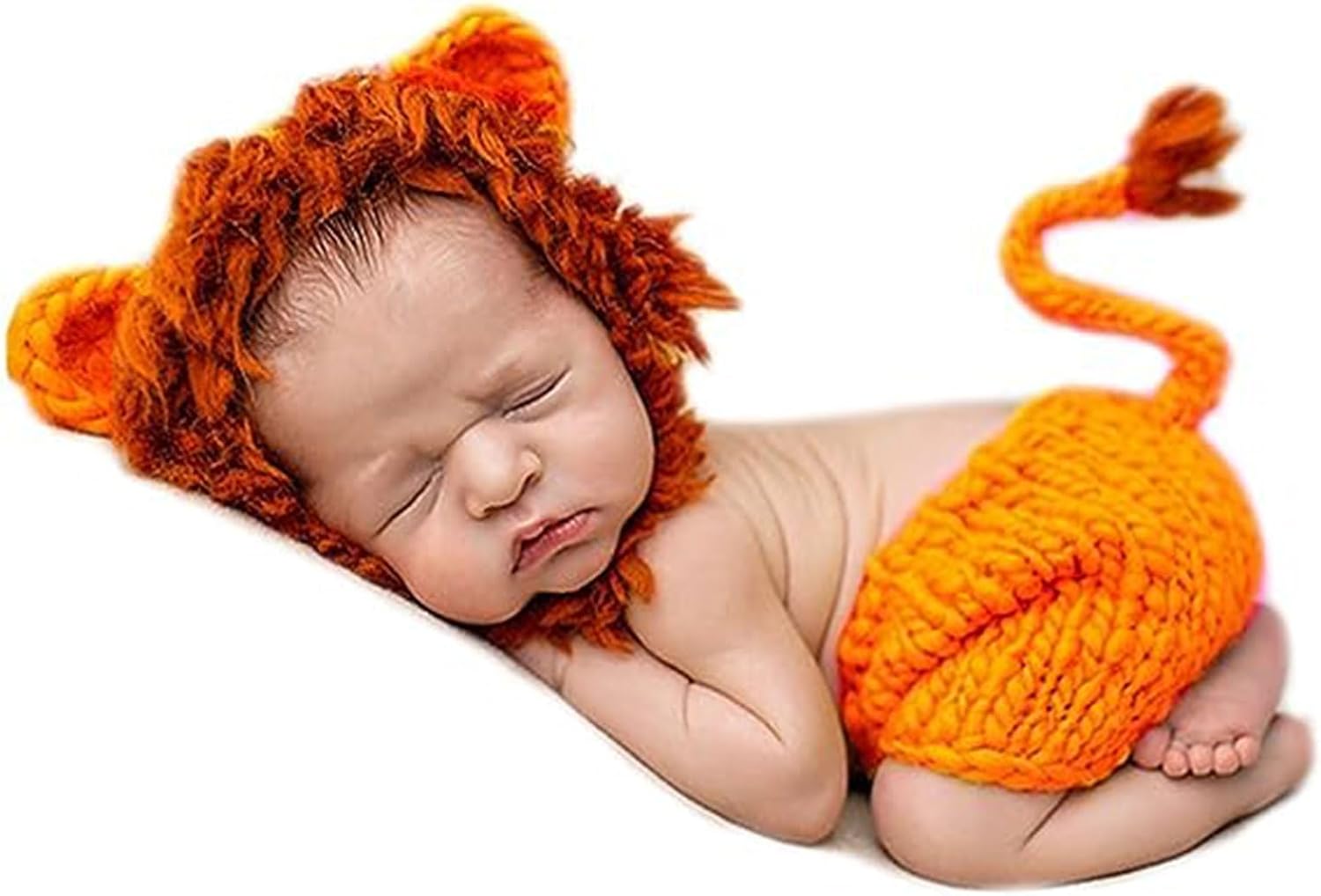 AIXIANG Newborn Lion Knit Photo Prop Set — photo 1