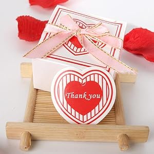 AIXIANG Pink Heart Soap Favors · 24 Individually Boxed — product detail 2
