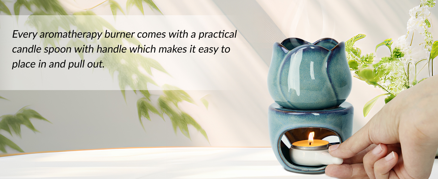 AIXIANG Lotus Ceramic Oil Burners · 2 Pack — product detail 2