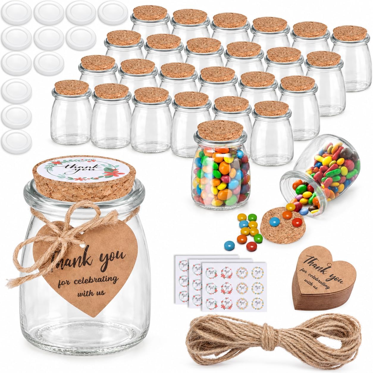 Glass Favor Jars
